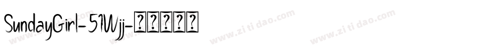 SundayGirl-51Wjj字体转换