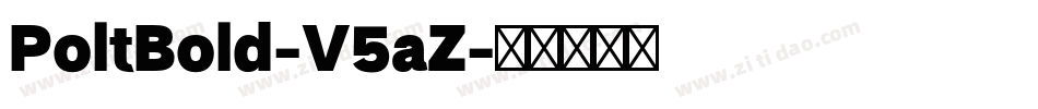 PoltBold-V5aZ字体转换