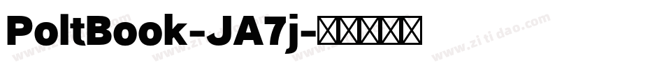 PoltBook-JA7j字体转换