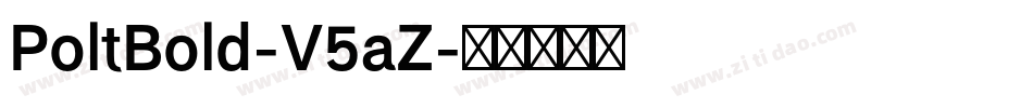 PoltBold-V5aZ字体转换
