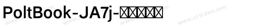 PoltBook-JA7j字体转换