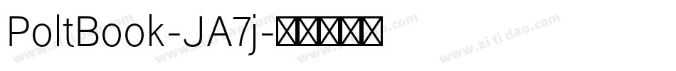 PoltBook-JA7j字体转换