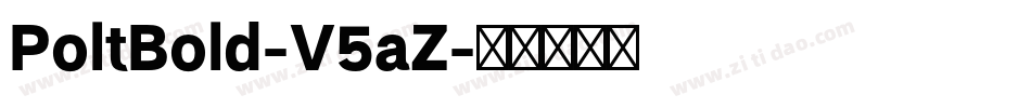 PoltBold-V5aZ字体转换