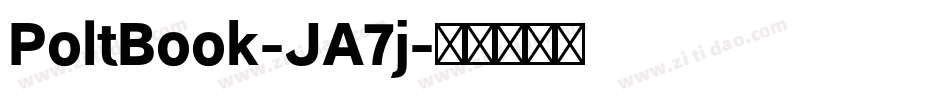 PoltBook-JA7j字体转换