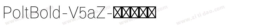 PoltBold-V5aZ字体转换