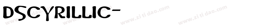DSCyrillic字体转换