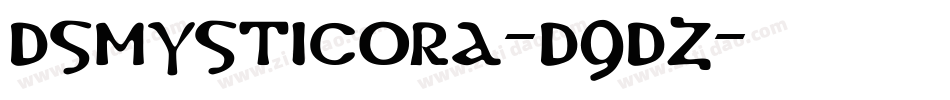 DsMysticora-d9dZ字体转换