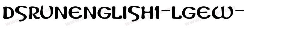 DsRunenglish1-lgew字体转换