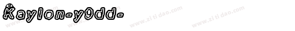 Kaylon-y9dd字体转换