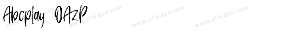 Abcplay-OAzP字体转换