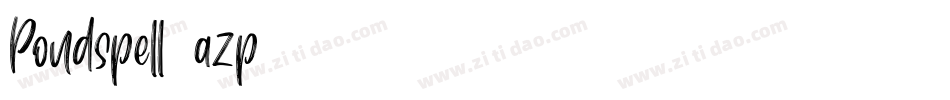 Pondspell-azp9字体转换
