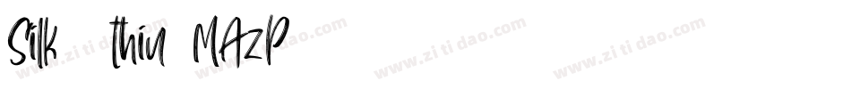 Silk27thin-MAzP字体转换