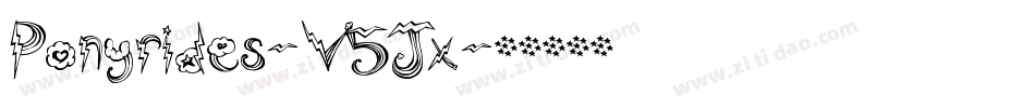 Ponyrides-V5Jx字体转换