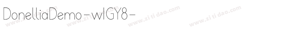 DonelliaDemo-w1GY8字体转换