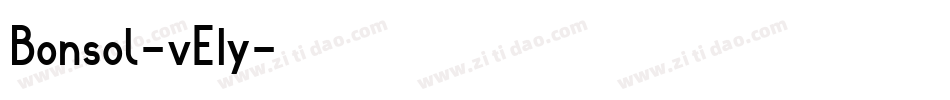 Bonsol-vE1y字体转换