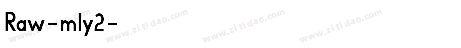 Raw-m1y2字体转换