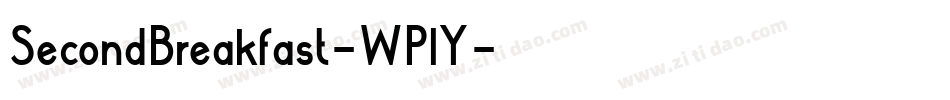 SecondBreakfast-WP1Y字体转换