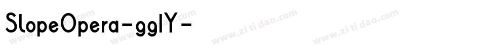 SlopeOpera-gg1Y字体转换