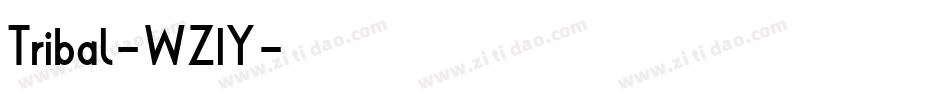 Tribal-WZ1Y字体转换