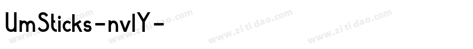 UmSticks-nv1Y字体转换