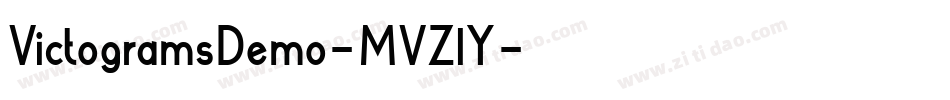 VictogramsDemo-MVZ1Y字体转换