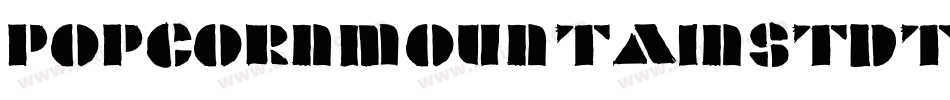 PopcornmountainStdthin-g0RE字体转换
