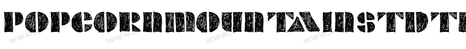 PopcornmountainStdthin-g0RE字体转换