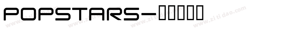 POPSTARS字体转换