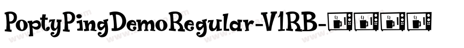 PoptyPingDemoRegular-V1RB字体转换