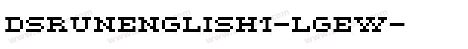 DsRunenglish1-lgew字体转换