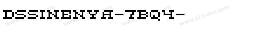 DsSinenya-7Bq4字体转换