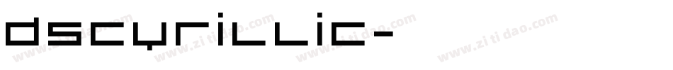 DSCyrillic字体转换