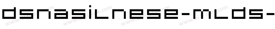 DsNasilnese-mLD5字体转换