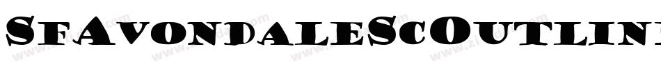 SfAvondaleScOutlineItalic-BGyG字体转换 SfAvondaleScOutlineItalic-BGyG字体转换