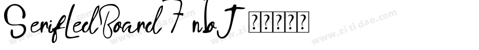 SerifLedBoard7-n1oJ字体转换