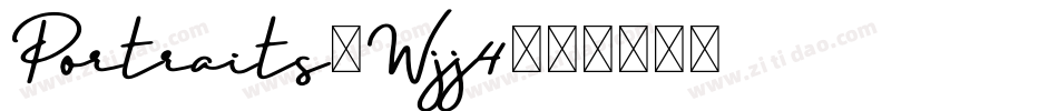 Portraits-Wjj4字体转换