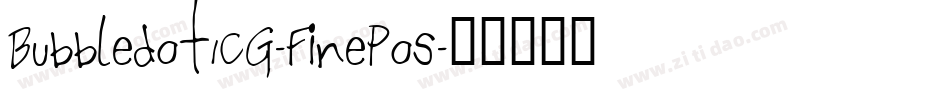 BubbledotICG-FinePos字体转换