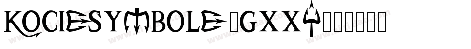 Kociesymbole-gxxY字体转换