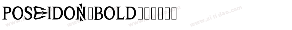 Poseidon-Bold字体转换