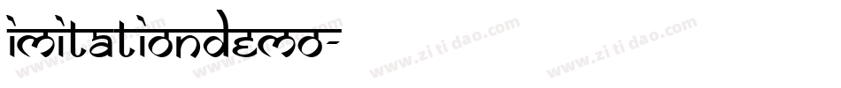 imitationDemo字体转换