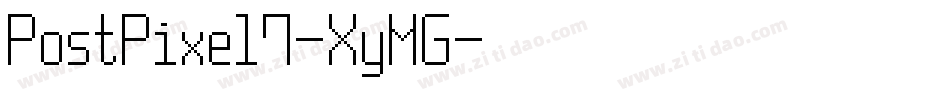 PostPixel7-XyMG字体转换