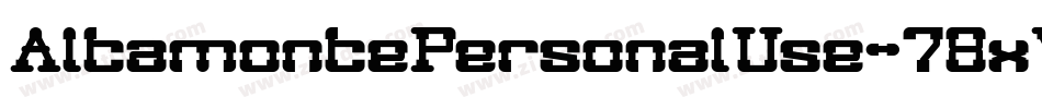 AltamontePersonalUse-78xV字体转换