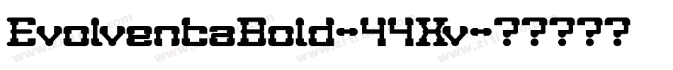 EvolventaBold-55Xv字体转换