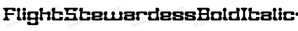 FlightStewardessBoldItalic-MRXv字体转换