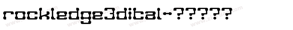 rockledge3dital字体转换