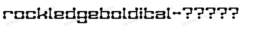 rockledgeboldital字体转换