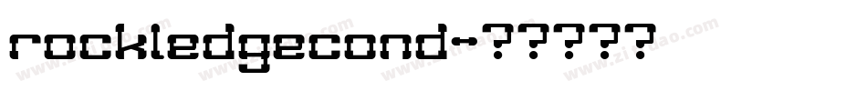 rockledgecond字体转换