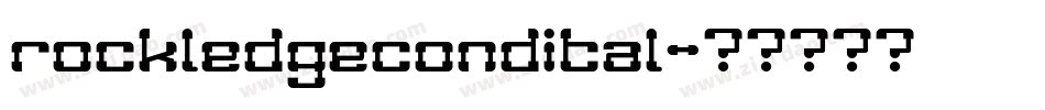 rockledgecondital字体转换
