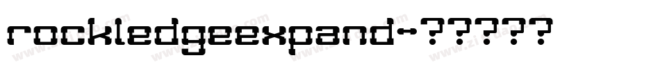 rockledgeexpand字体转换