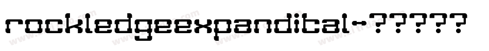 rockledgeexpandital字体转换